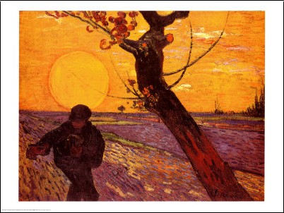 Vincent Van Gogh - Semeur au soleil couchant