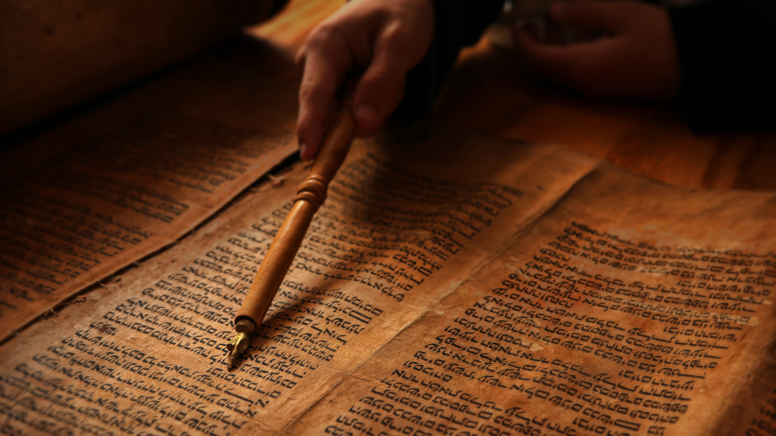 Torah being read at a Bar Mitzvah